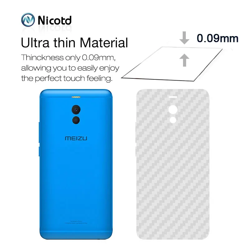 5 шт./лот 3D защита экрана из углеродного волокна для Meila Note 9 8 6T M6 Pro 7 Plus задняя крышка Защитная пленка для M5S M3S M5 M3 Note
