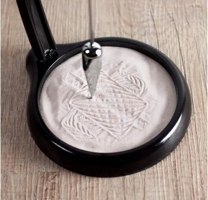 Песчаный маятник Sandpendel Grob Infactory Perpetual Rock Sand Живопись Домашний офис гостиная Настольная кофейня украшение подарок