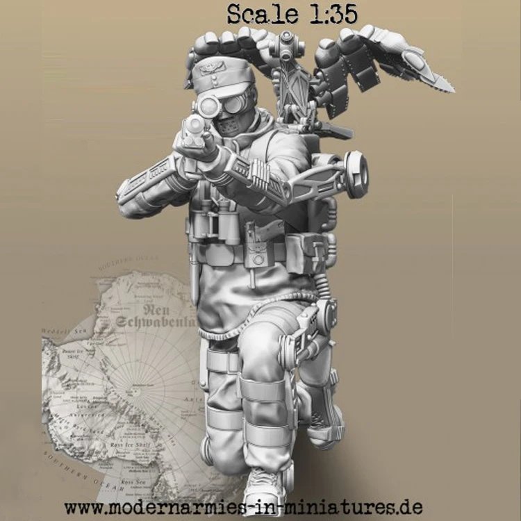 1/35 Снайпер с дроном Recon модель солдата GK из смолы разобранный и Неокрашенный