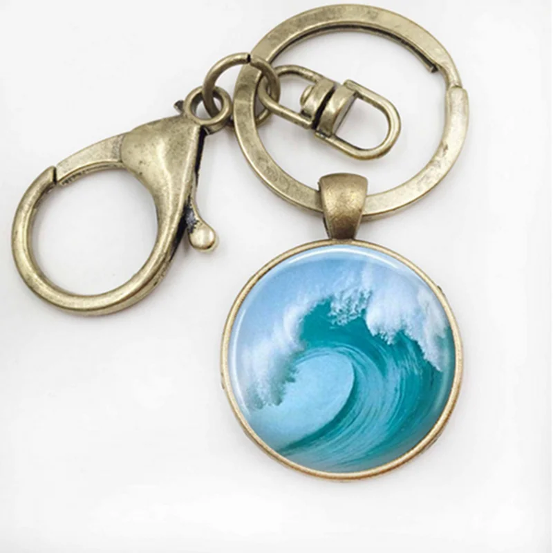YAUTION волнистый брелок пляжный ювелирные изделия цунами Океанский серфер Морской