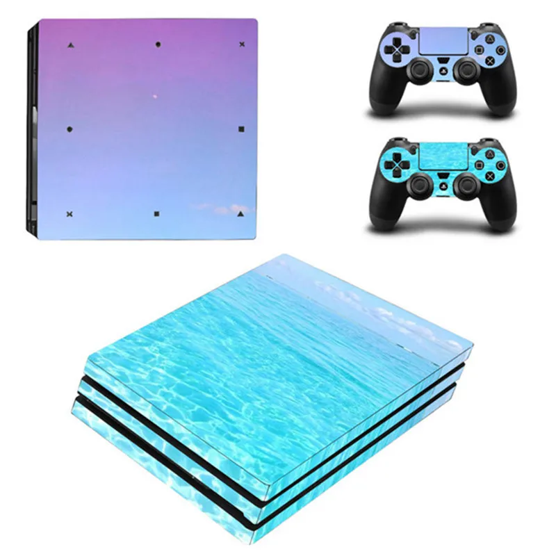 Для игровой консоли Sony Playstation 4 Pro Яркая Цветная виниловая наклейка на кожу