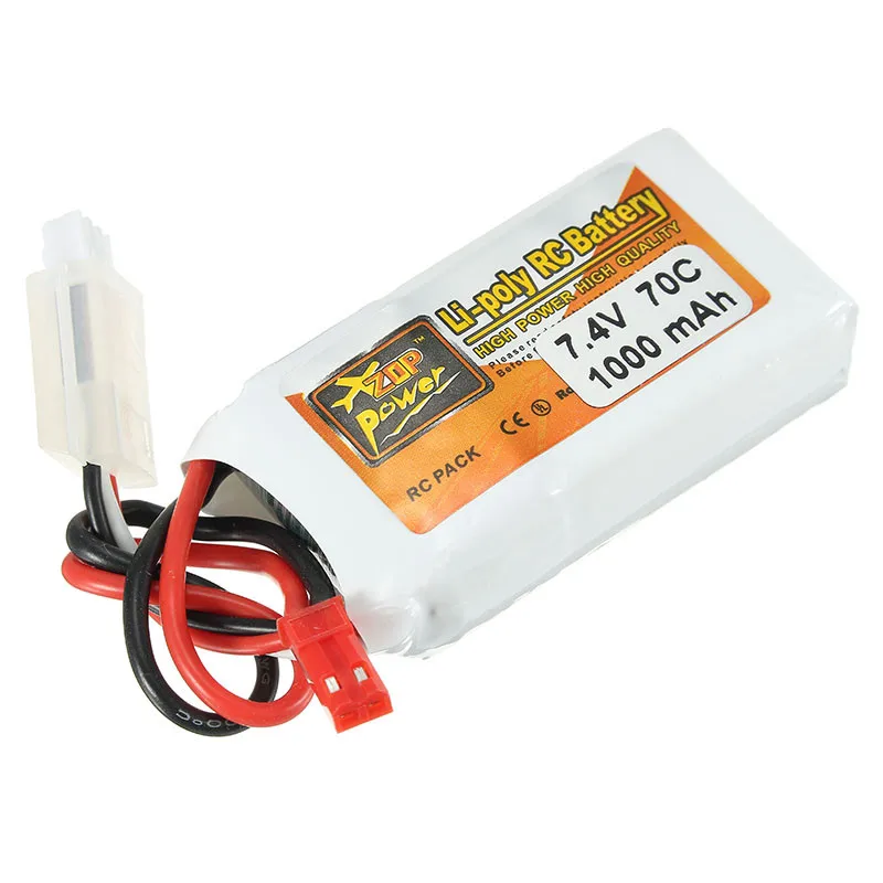 ZOP Power 7 4 В 1000 мАч 70C 2S Lipo батарея с разъемом JST | Игрушки и хобби
