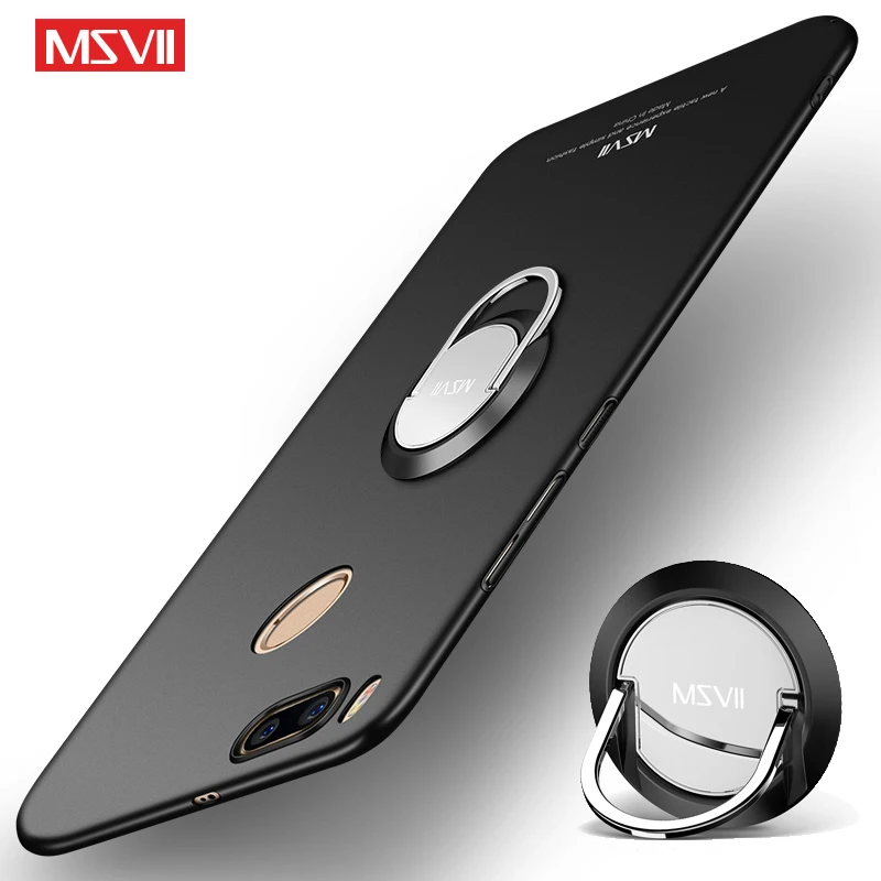 MSVII Cover For Xiaomi Mi 5X Case Finger Ring Slim Skin Cases A1 Xiomi Metal Car Holder Mi5X Mia1 |