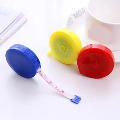 

portable 1.5m retractable ruler centimeter/inch tape measure mini Sewing ruler Colorful cute design Great for travel camping