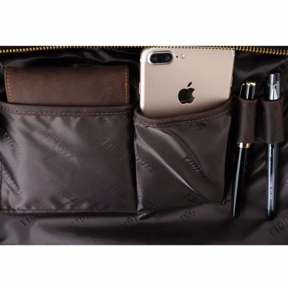 Сумка-мессенджер Tiding из натуральной кожи брендовая сумка на плечо для мужчин