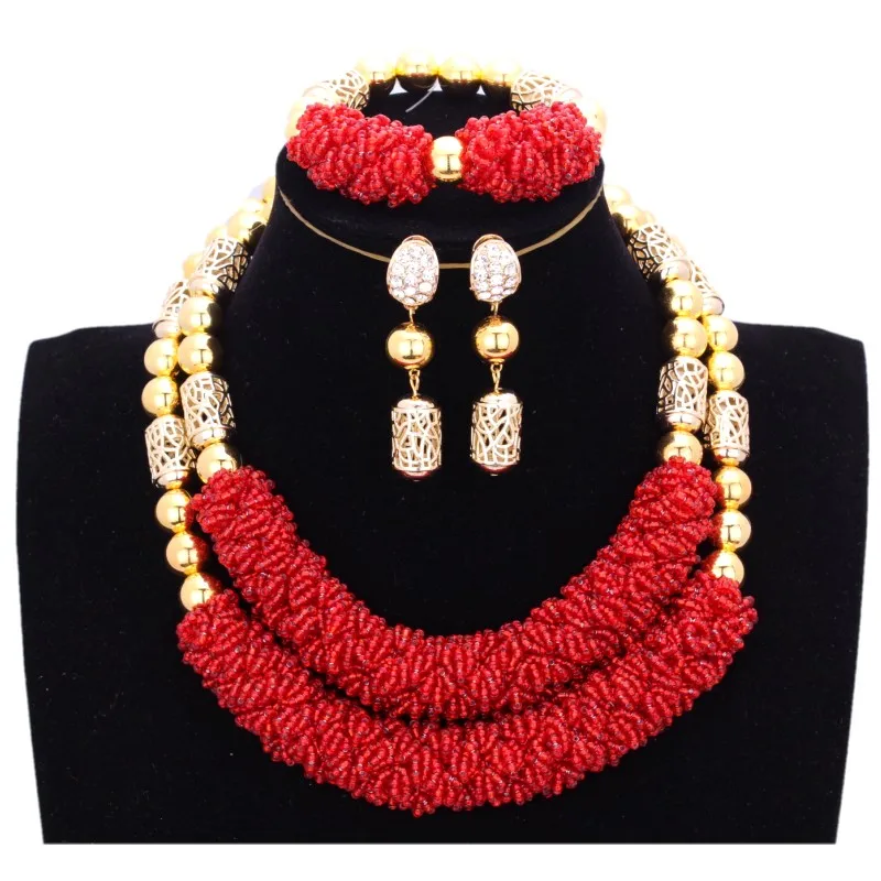 Ювелирный Комплект из колье и серёг в африканском стиле|jewellery set|african setnigerian wedding |