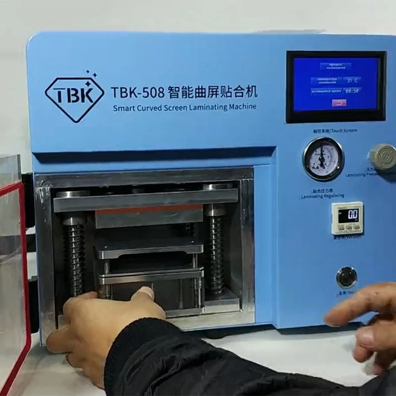 TBK-508 изогнутые Экран ламинирования и машина для устранения пузырения ЖК-дисплей Edge ламинаторы для samcung S6 S7 S8 край Экран с формы