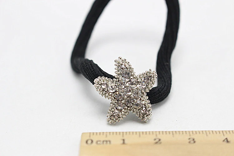 1pc Crystal Star Hair Tie Sheeny Elastic Fashion Women Girls Ring Useful Accessories 2022-4 | Украшения и аксессуары
