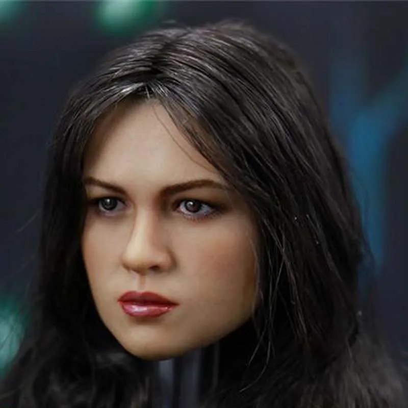 Mnotht игрушки Масштаб 1:6 Euramerican furious женщина голова Лепка JT001 Женщина солдат резьба