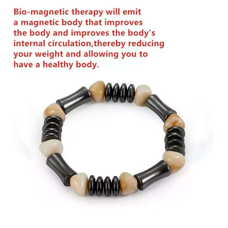 Высококачественный Браслет-манжета Bless магнитный браслет с натуральным камнем