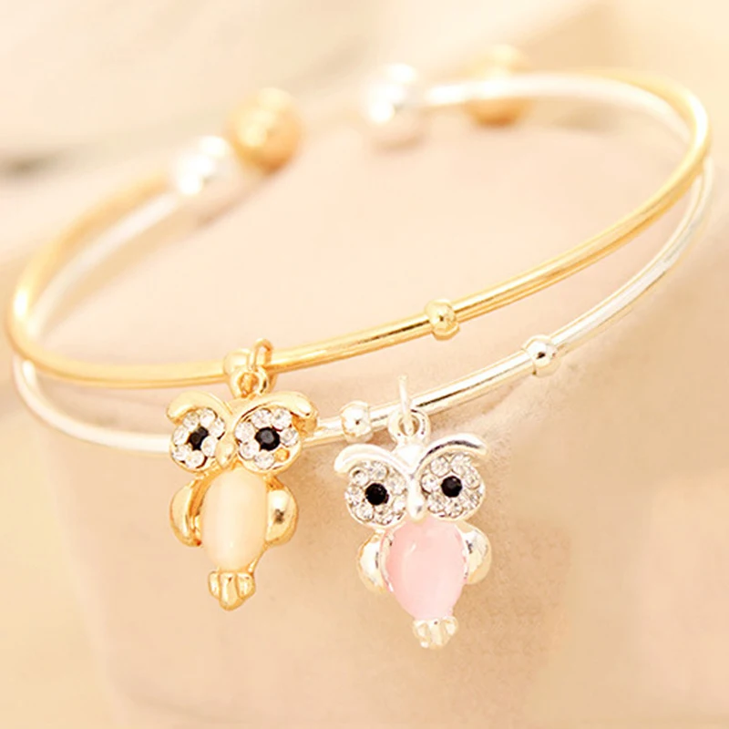 Прекрасный опал тела и блестящий Большой черный кристалл Сова птица кулон