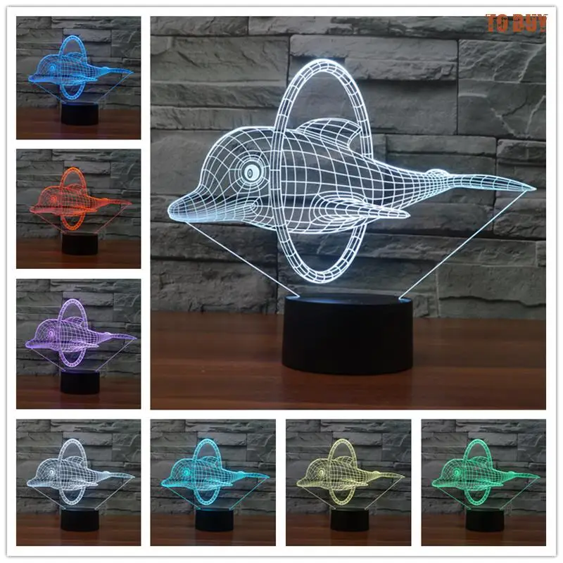 Новинка 2017 3d лампа креативный трехмерный светодиодный ночсветильник в виде
