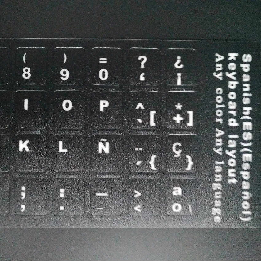 Для Macbook Air Pro Retina 11 13 15 ноутбук клавиатура протектор Наклейка 5 шт ESP Клавиатура для
