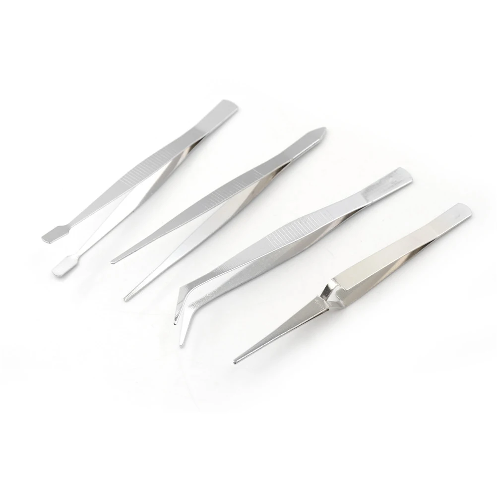 

4Pcs/set Precision Tweezers DIY Electronics Tools Alloy Steel Forceps Tweezers Repair Tools