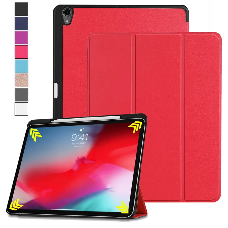 Роскошный трехслойный чехол для планшета из искусственной кожи ipad Pro 11 2018 2020
