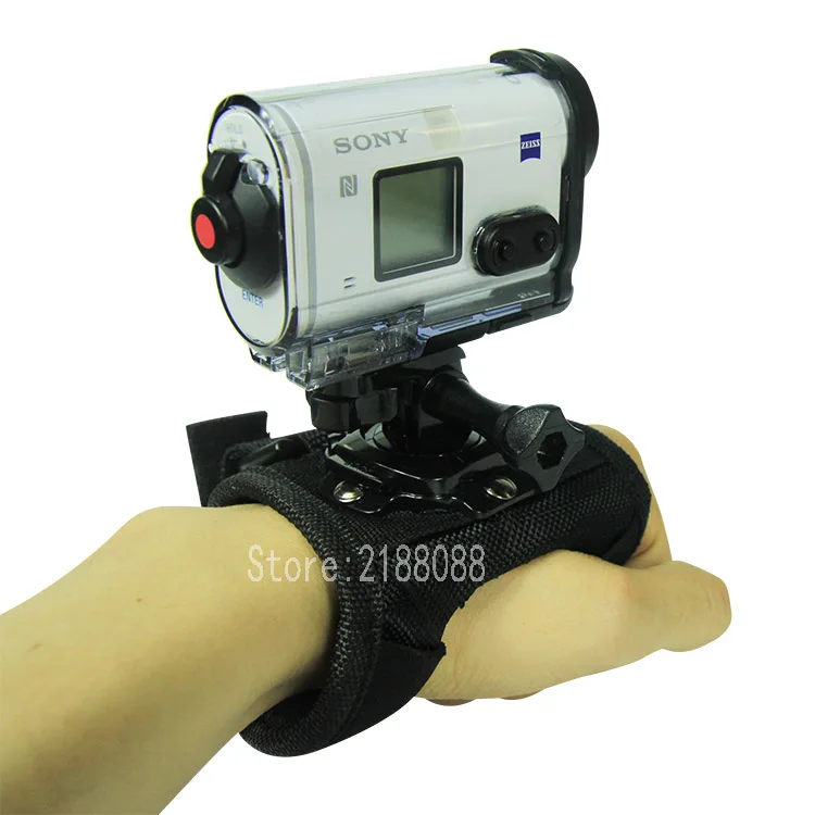 

Glove Wrist Band 360 Degree Rotation Hand Strap Mount for Xiaomi Yi 4K Sony FDR x3000 HDR As300 As50 As100v As20 Action Camera