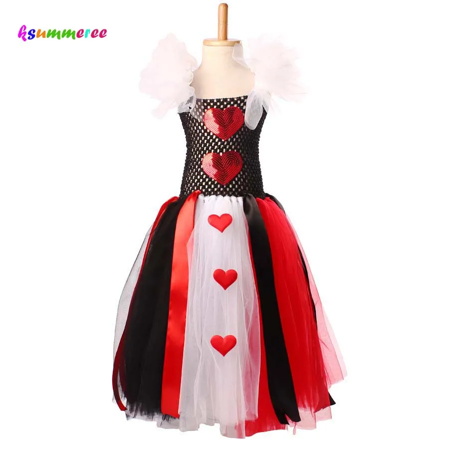 Женское платье-пачка Ksummeree платье в стиле королевы сердец костюм на Хэллоуин День