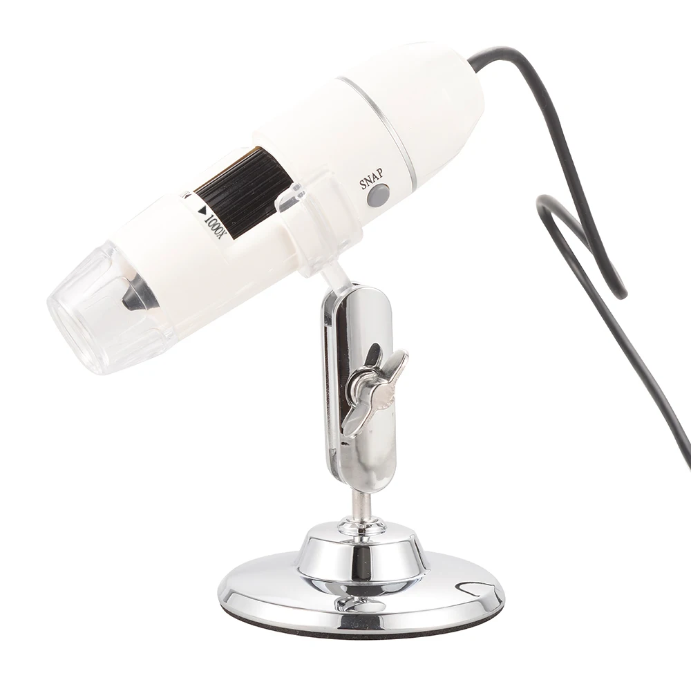 2MP 1000X 8LED USB Portable Digital Microscope Endoscope Zoom Video +Stand TE512 | Инструменты