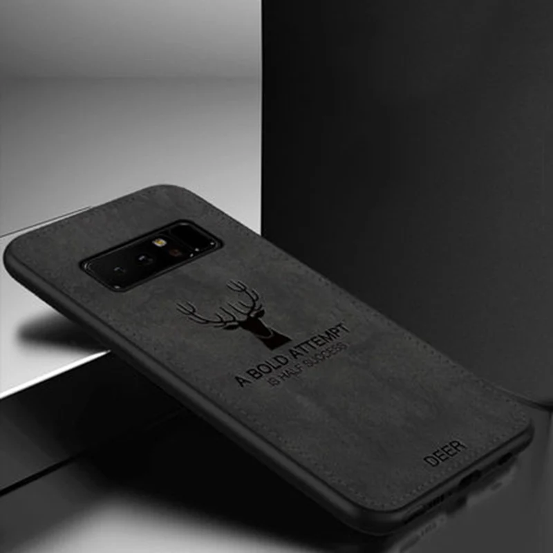 Тканевый чехол с оленем для Samsung Galaxy Note8 galaxy Note 8 полный телефона N9500 Мягкий