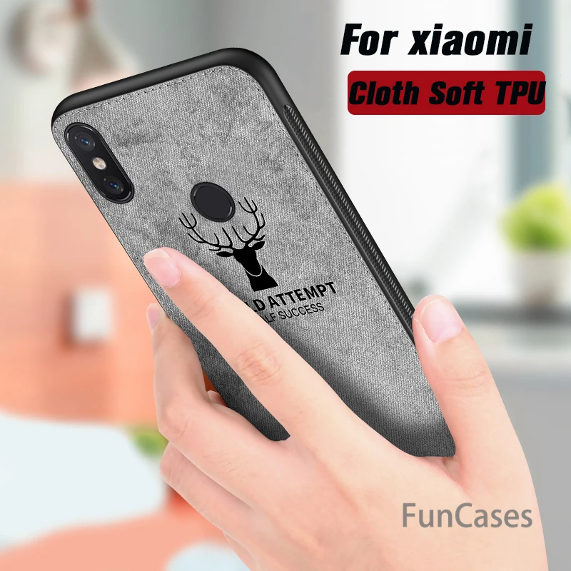 Мягкий чехол для телефона из ТПУ с тисненым рисунком оленя Xiao mi pocophone poco f1 8 6 5 max 3 2