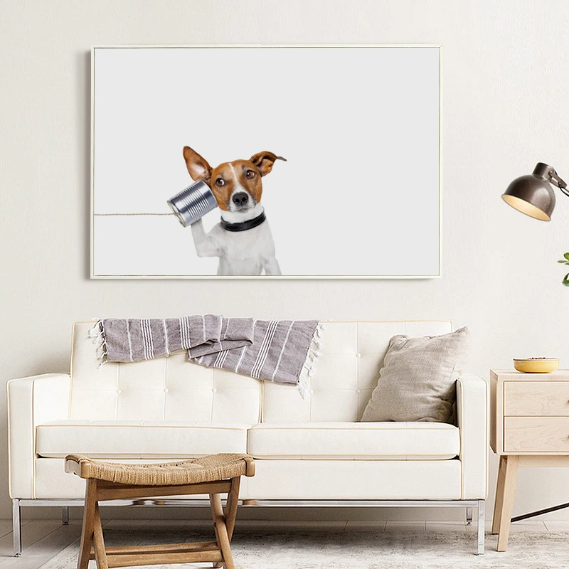 Fashion Funny Dog Animals Canvas Art Painting Poster Print A4 Picture Wall Photo Home Decoration For Living Room | Дом и сад