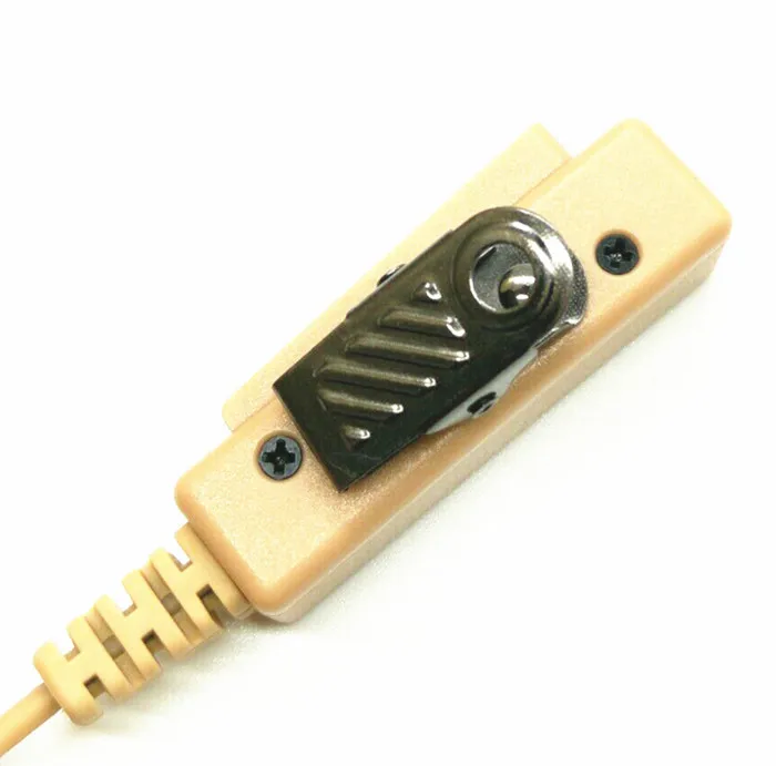 Желтый прямоугольный PTT Микрофон пустой остров наушники для Kenwood TK3107 baofeng BF888S UV5R