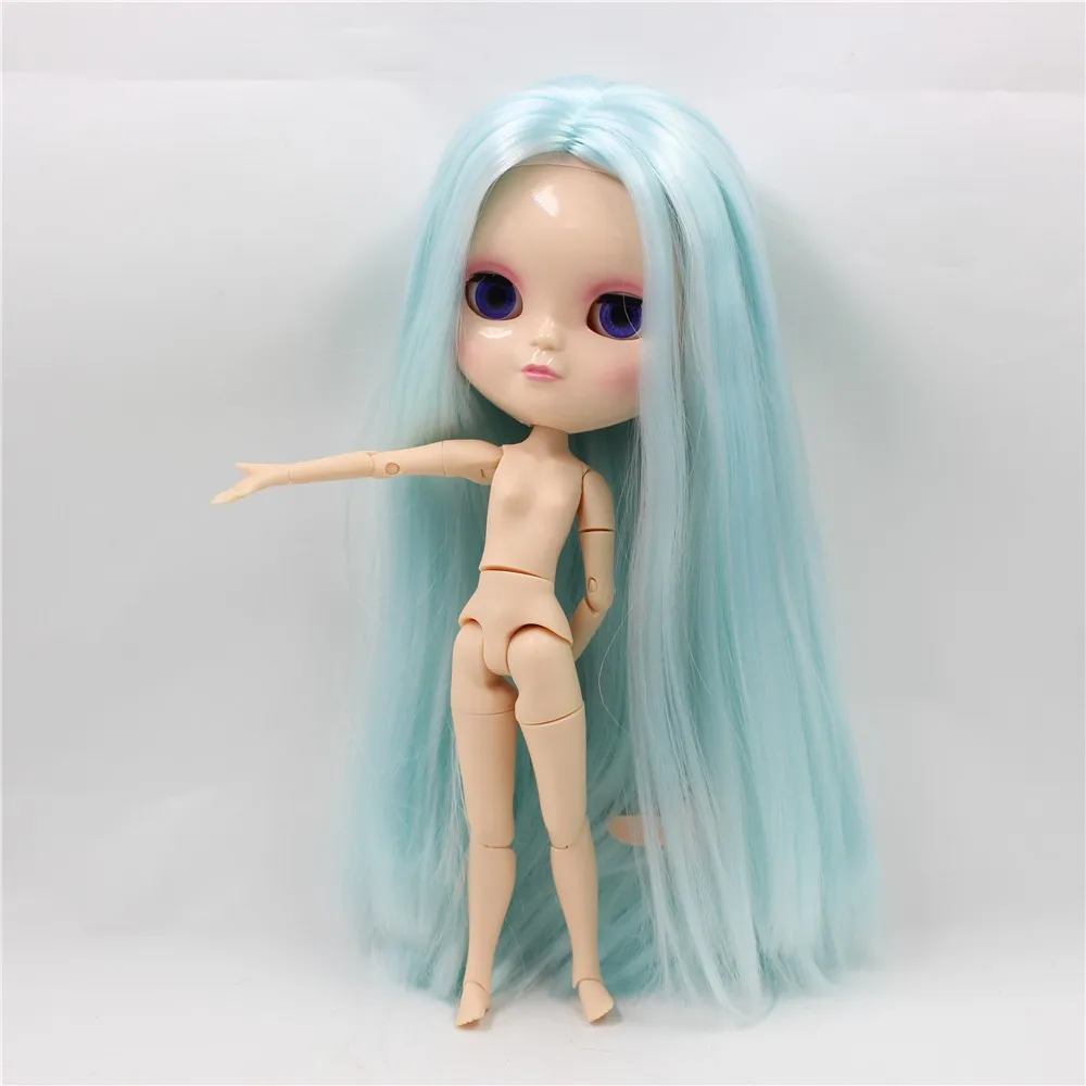 12 дюймов NO.6909 большие глаза милые ледяные Azone совместное тело синие волосы