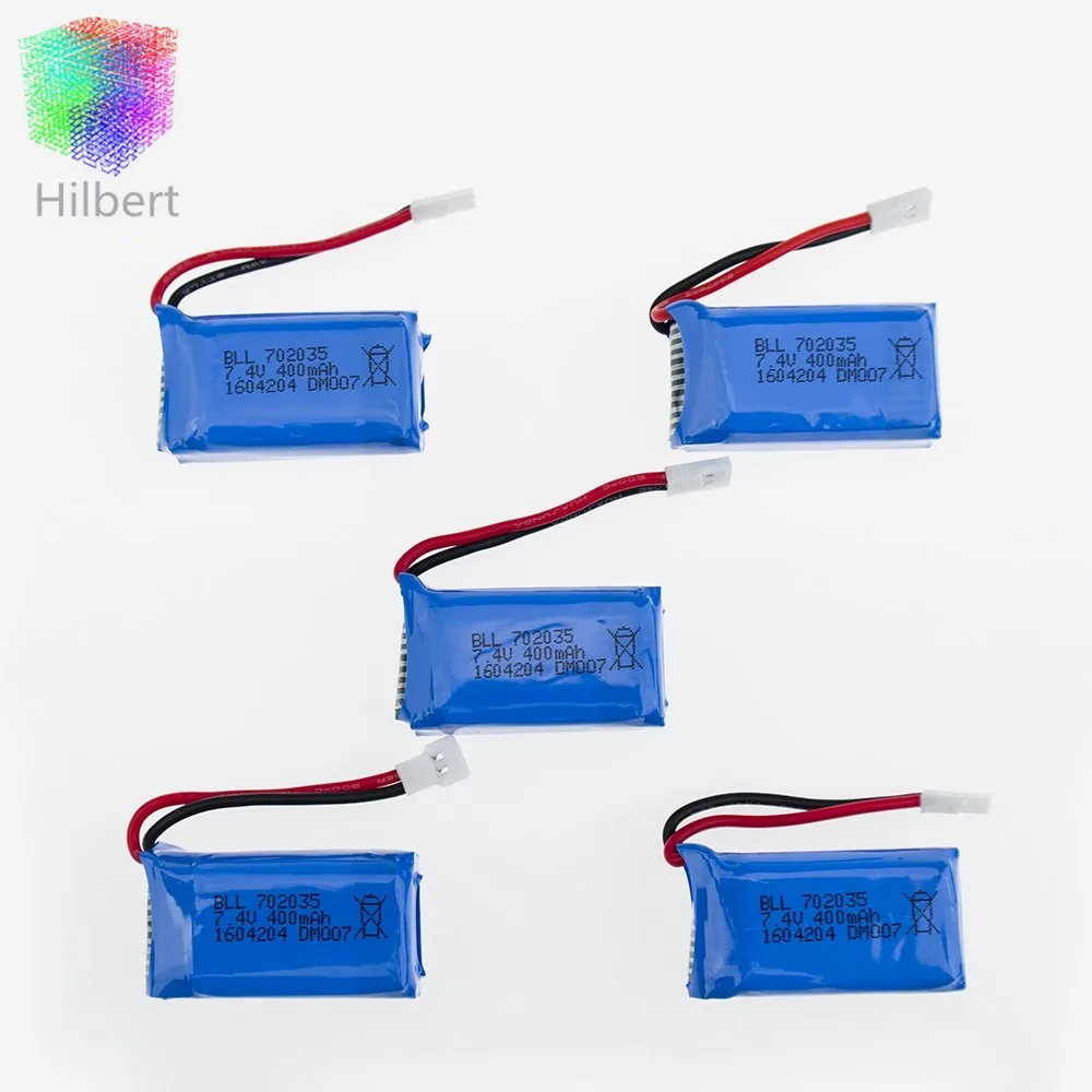 Новинка 5 шт. 7 4 В 400 мА/ч литиевая LiPo батарея для RC DM007 самолет Квадрокоптер Дрон