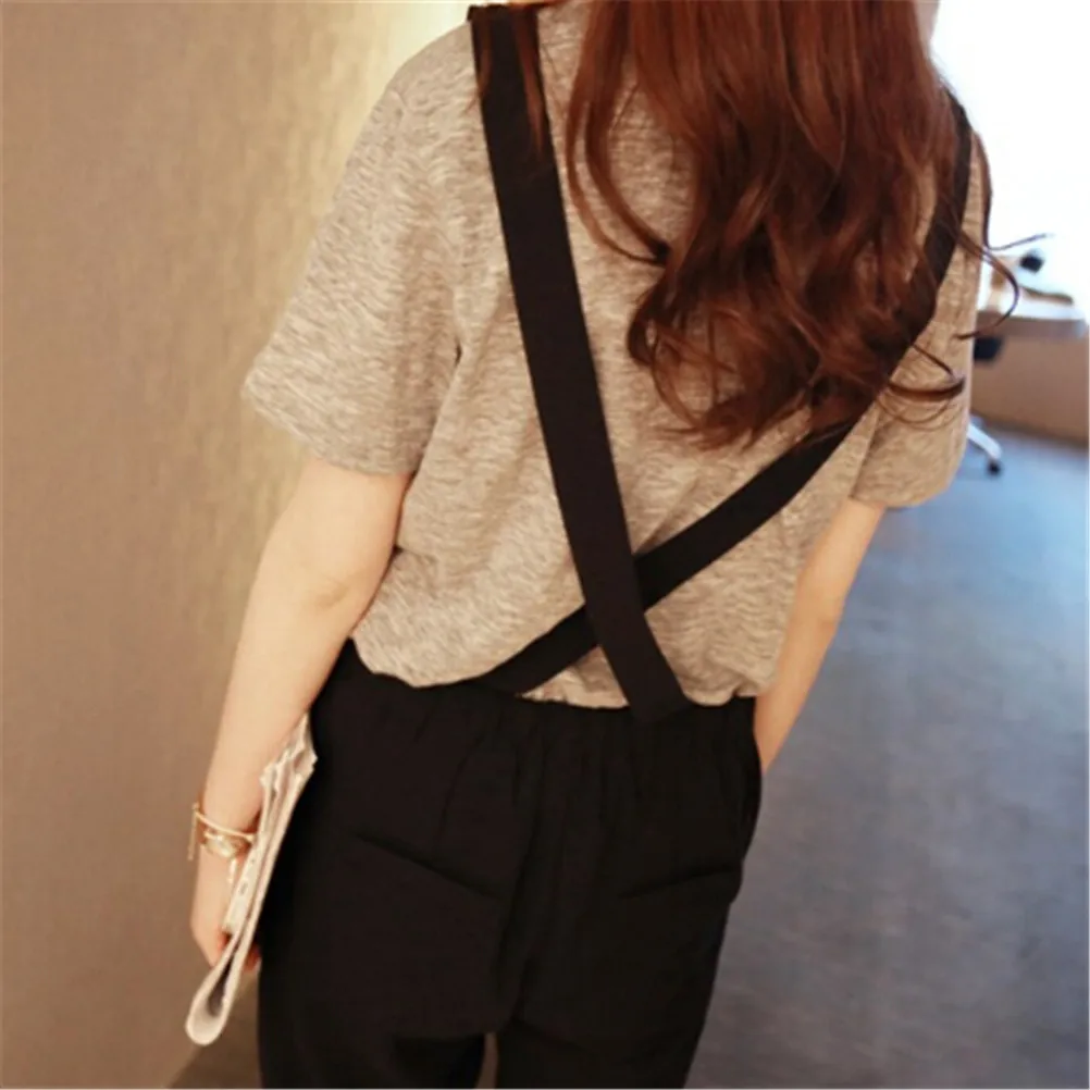 New Sale Women Casual Loose Linen Pants Cotton Jumpsuit Strap Harem Trousers Overalls | Женская одежда
