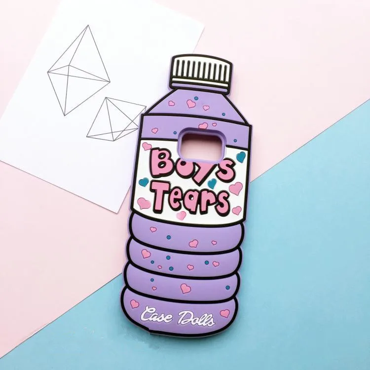 3D «Boys Tears» Милая бутылка для Galaxy S8 Plus чехол мягкий мультяшный силиконовый телефон для samsung S6 S7 Edge Plus Note 8 4 5 Чехол Note8