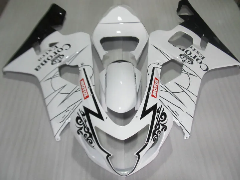 Комплект обтекателей для мотоцикла на заказ GSXR600 750 K4 04 05 GSXR 600 GSXR750 2004 2005 ABS белый