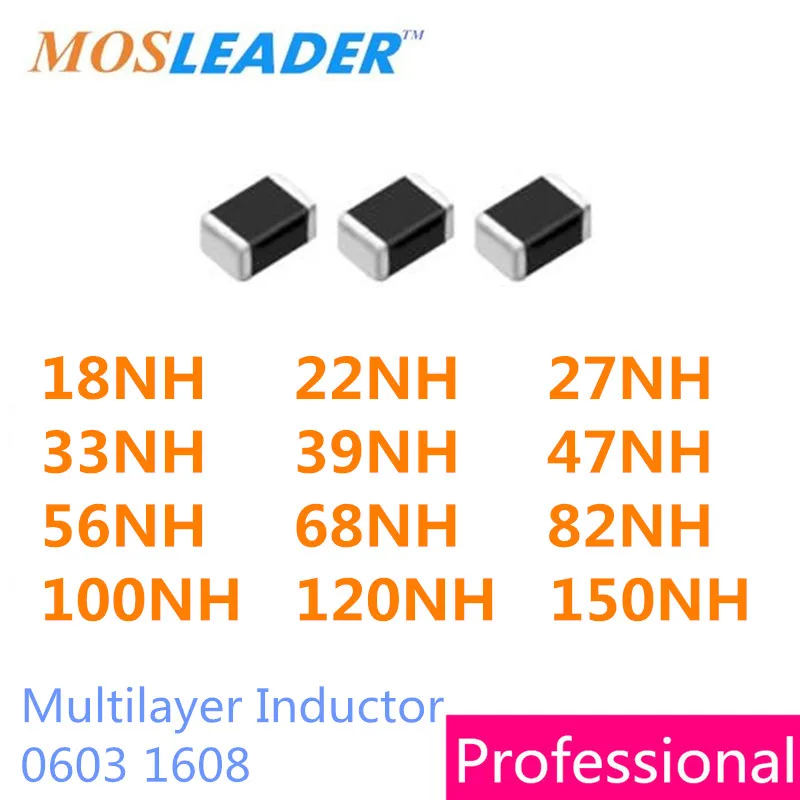 Mosleader 0603 5% 10% 4000 шт. 18NH 22NH 27NH 33NH 39NH 47NH 56NH 68NH 82NH 100NH 120NH 150NH 0.1UH 0.12UH 0.15UH | Электроника