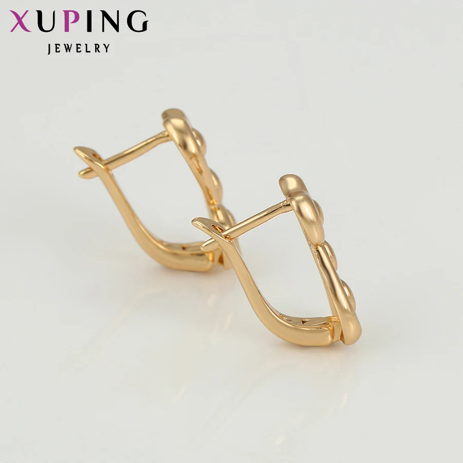 Модные серьги Xuping серьги-кольца с геометрическим дизайном для подарка