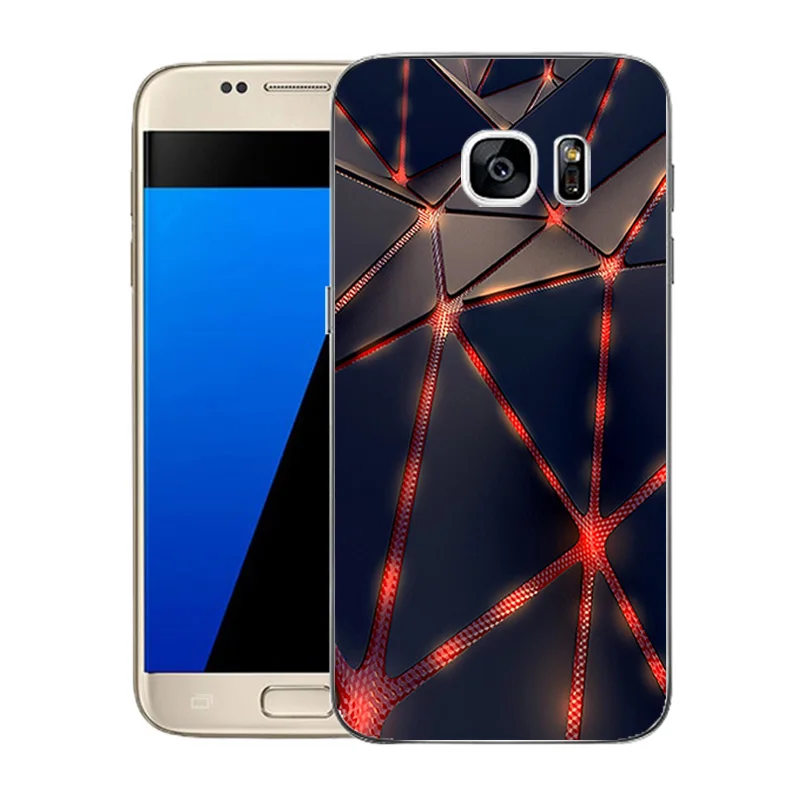 New TPU Soft Case For Samsung Galaxy S7 Current Printed Silicone Gel Phone Cover S 7 G930 Cases | Мобильные телефоны и