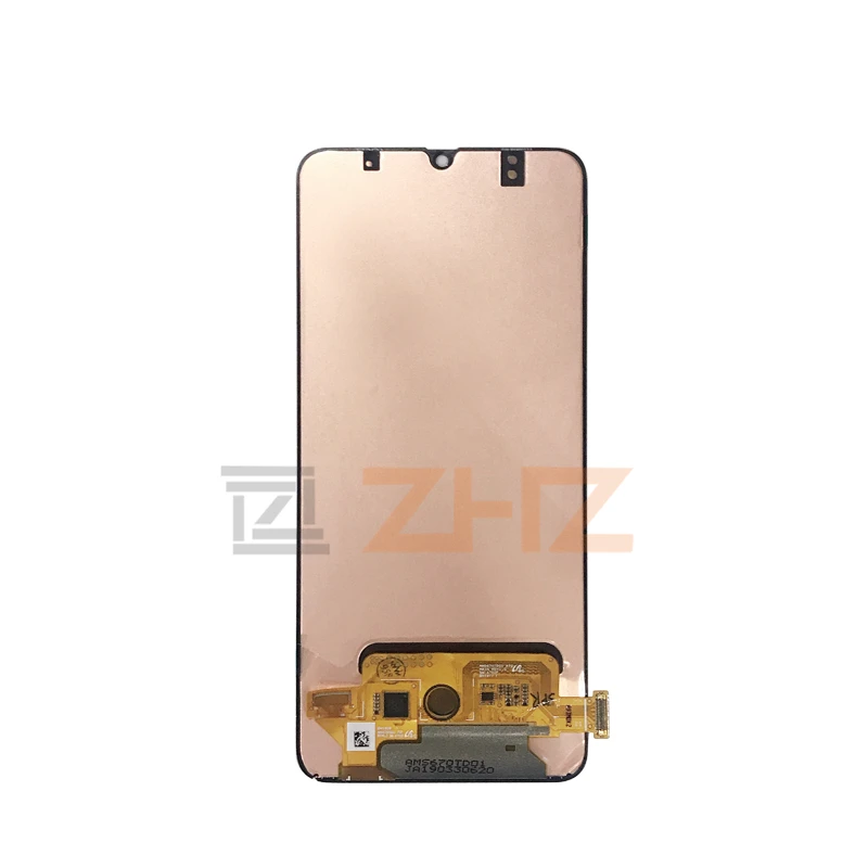 Super AMOLED для samsung galaxy A70 lcd A705 A705F SM-A705F SM-A7050 кодирующий преобразователь сенсорного экрана в сборе с рамкой
