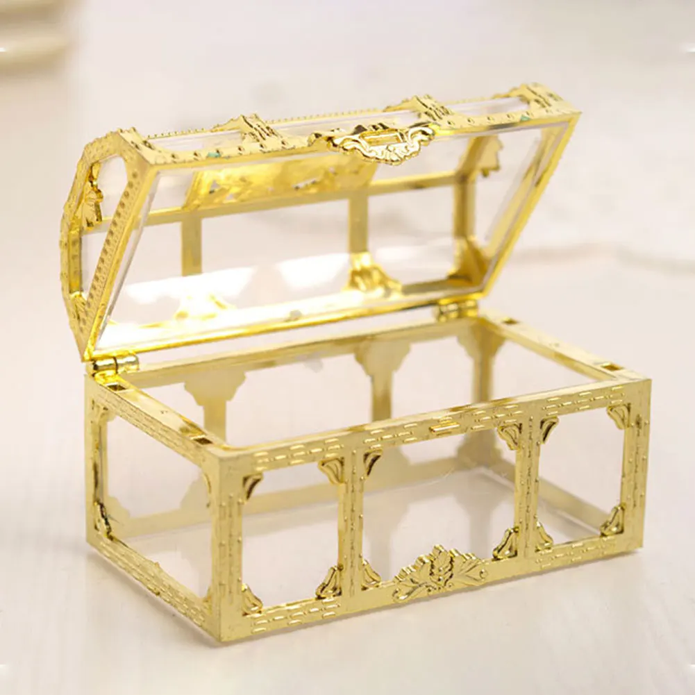 Шкатулка для украшений, драгоценный камень, брелок, чехол для дома, для хранения сокровища, кристалл, для макияжа, Пиратский Сундук, конфета, прозрачный органайзер, коллекционные вещи, мини