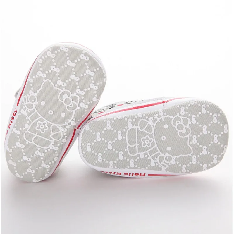 Милая Брендовая обувь для маленьких девочек с принтом Hello Kitty малышей мягкой