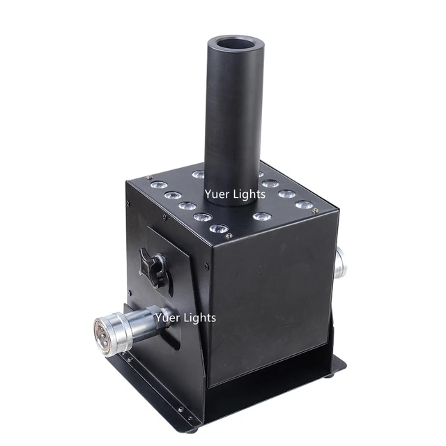 1 Pack CO2 Jet Machine 12X3W RGB Full Colors LED CO2 Jet Cannon Stage