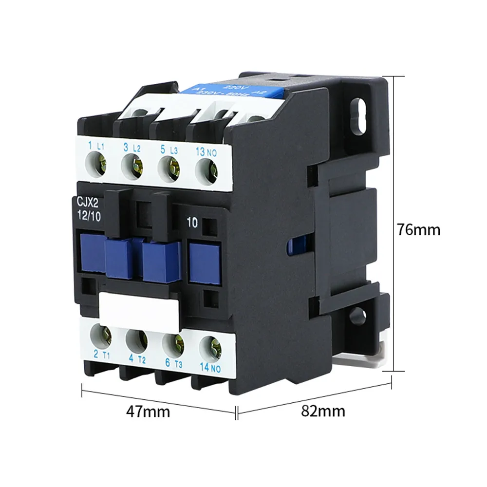 Контактор CJX2-1210 12A переключатели LC1 AC напряжение контактора 380V 220V 110V с плавающим