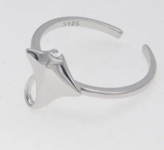 Manta Ray Океанские ювелирные изделия 925 Пробы Кольца КИТ хвосты кольцо Морской Кольцо Спорт на открытом воздухе серии ювелирных изделий YLQ0619 - Цвет основного камня: Manta Ray