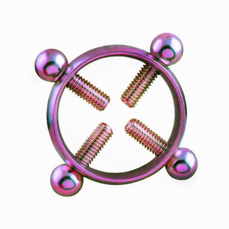 1 Pcs Round Non-Piercing Nipple Ring Body Piercing Jewelry Fake Surgical Steel CX17 | Украшения и аксессуары
