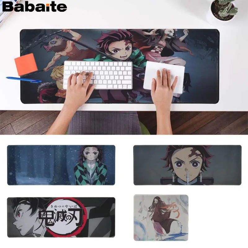 Babaite Высокое качество Демон slayer kimetsu no yaiba Блокировка края коврик для мыши игра