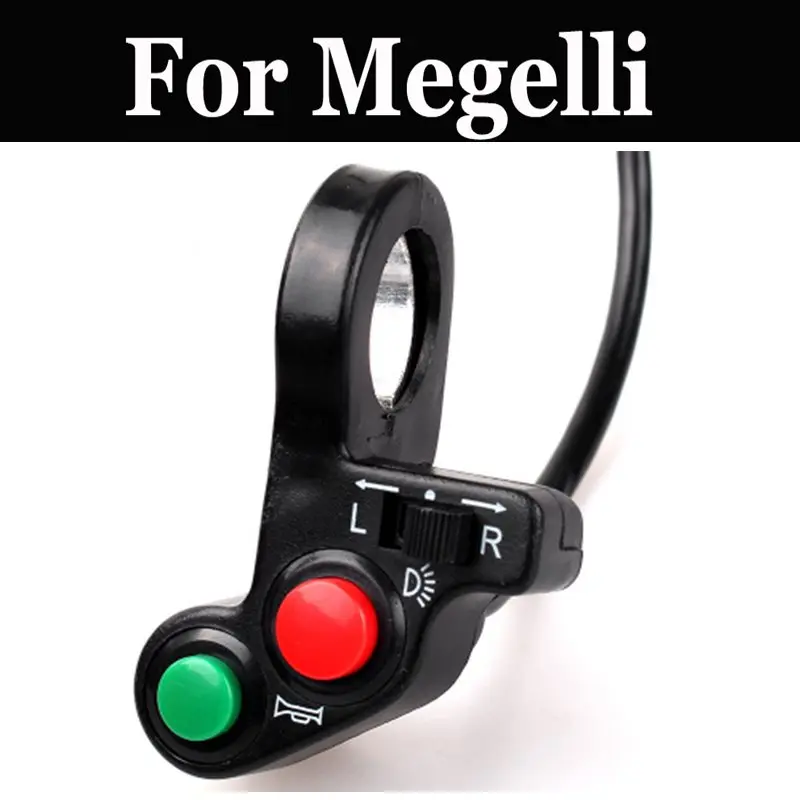 Универсальный переключатель на руль мотоцикла Flameout с двойной вспышкой для Megelli Sport Supermoto Naked 125 250 R S Se M