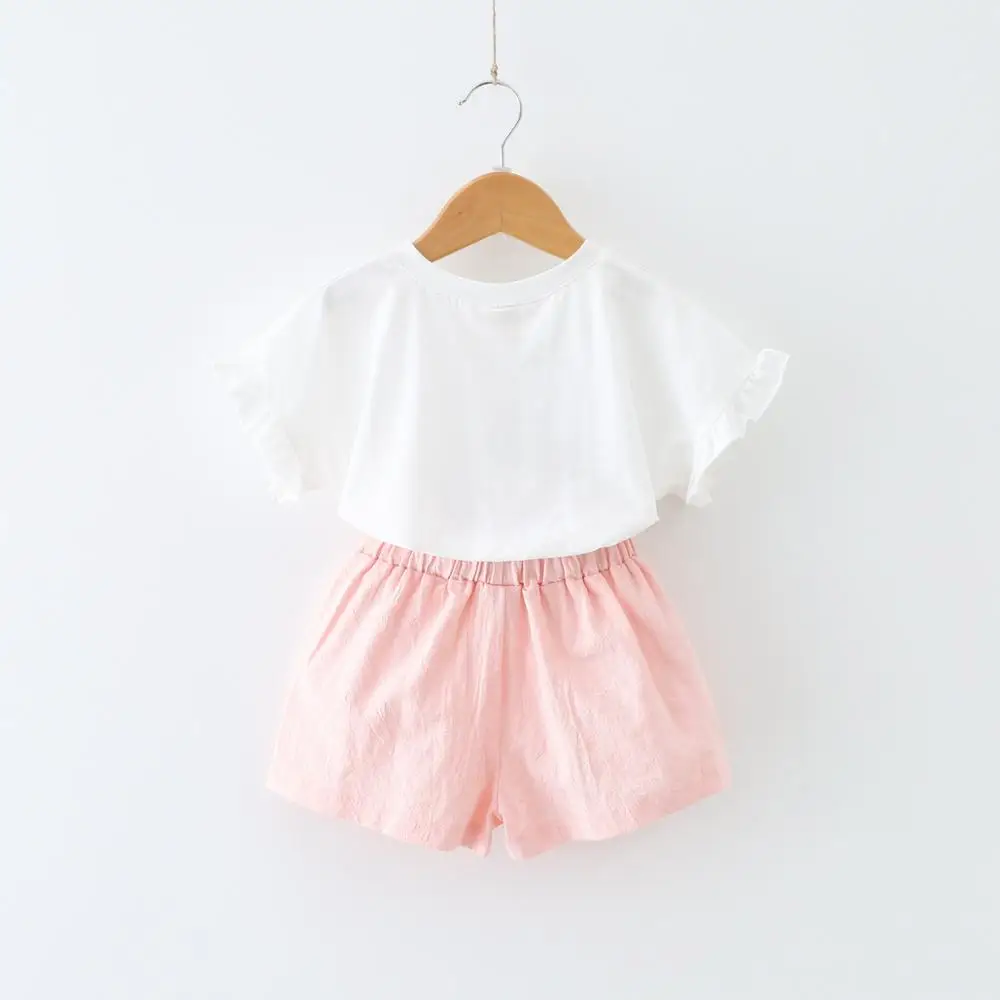 R & Z/Детский комплект Новинка лета 2019 костюм для девочек Модная хлопковая