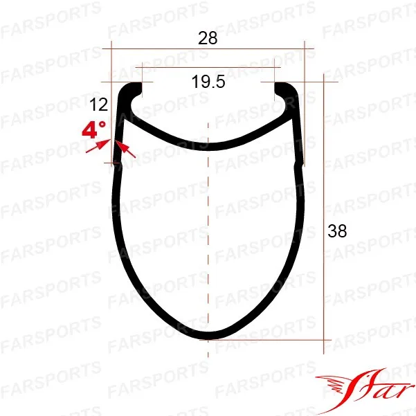 38mm x 28mm clincher Новые 28 мм карбоновые клинчерные обода 38 мм 45 мм 58 мм глубокие колесные обода дорожных велосипедов высокой TG тормозной трек, 480 г, дисковые тормоза доступны - Цвет: 38mm x 28mm clincher