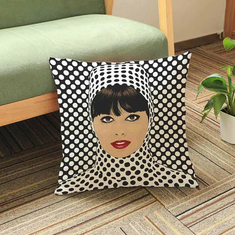 Pop Art/Модные женские пикантные туфли на высоком каблуке с губами и язычком, чехлы на подушки, индивидуальная декоративная диванная подушка