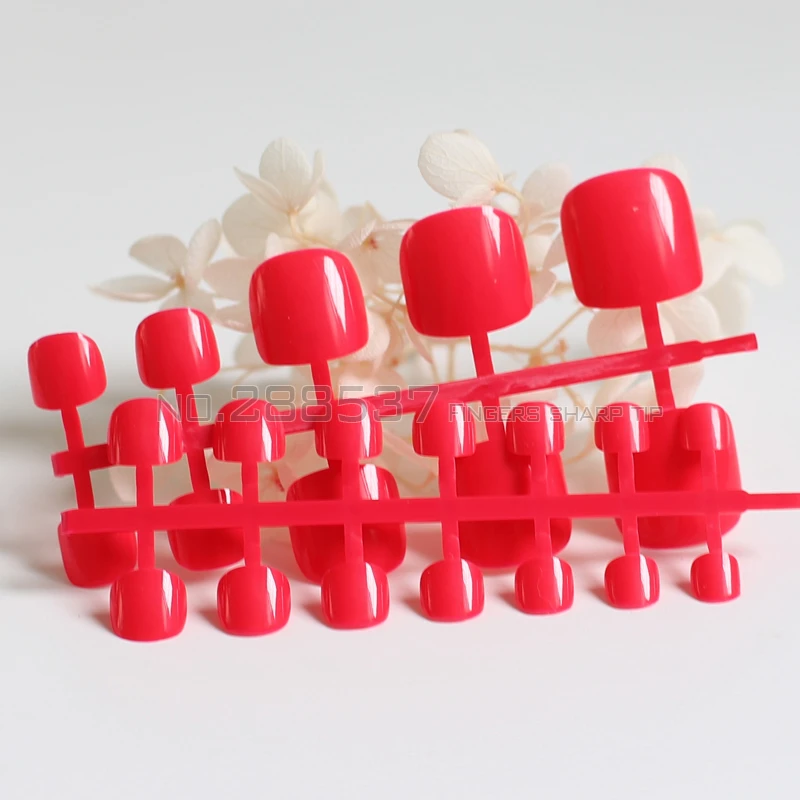 Яркие DIY Модные Цветные ногти 24 шт акриловые накладные пальцы художественные