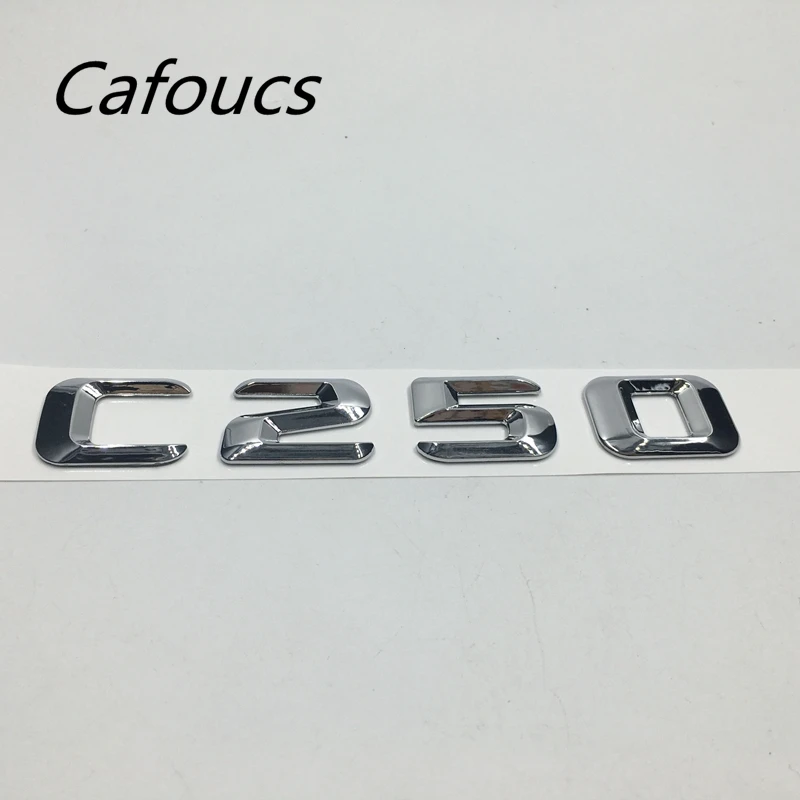 

Cafoucs Trunk Rear Emblems Badge Letters Alphabet Sticker C 250 for Mercedes Benz W203 W204 C-Class C250
