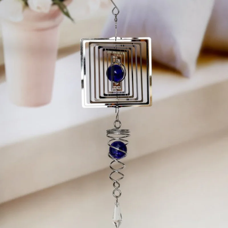 2 Metal Wind Chimes Металлические колокольчики для украшения дома, аксессуары из нержавеющей стали, украшения для сада, подвесные колокольчики - Цвет: 2 Metal Wind Chimes