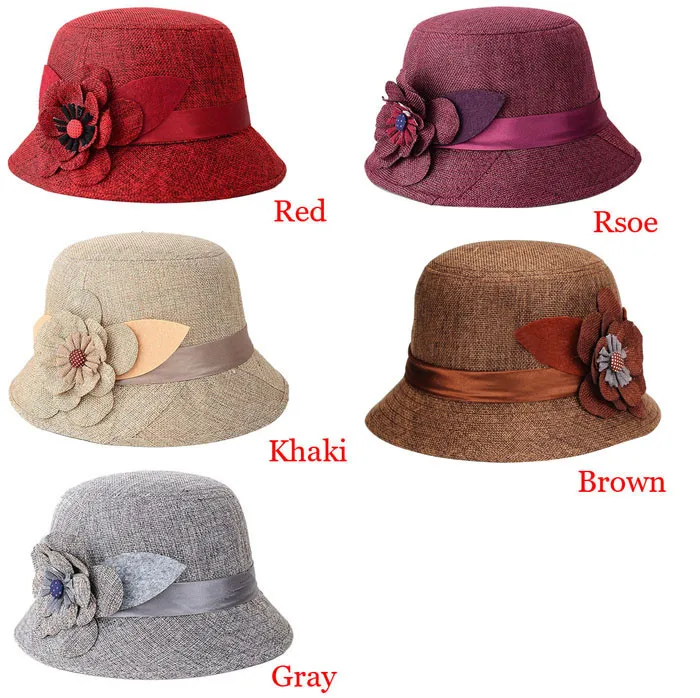 

New Fashion Women Flax Flower shade Hat sun protection sun hat top hat Tea Party Wedding cap Hot Sales casquette femme#pingyou